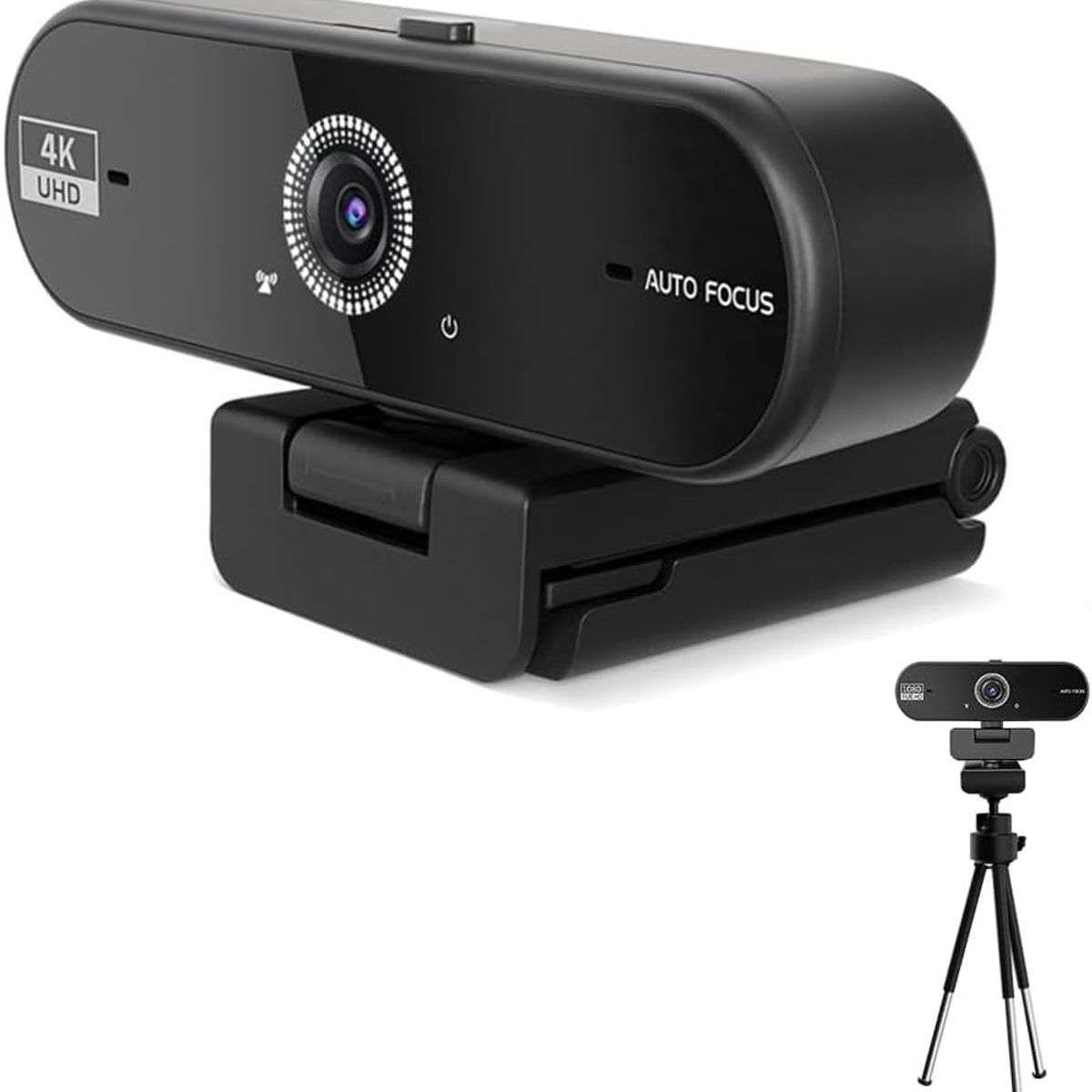 GENERICO - Cámara Web Cam 4K ULTRA HD USB con Micrófono Dual Videoconferencias Clases