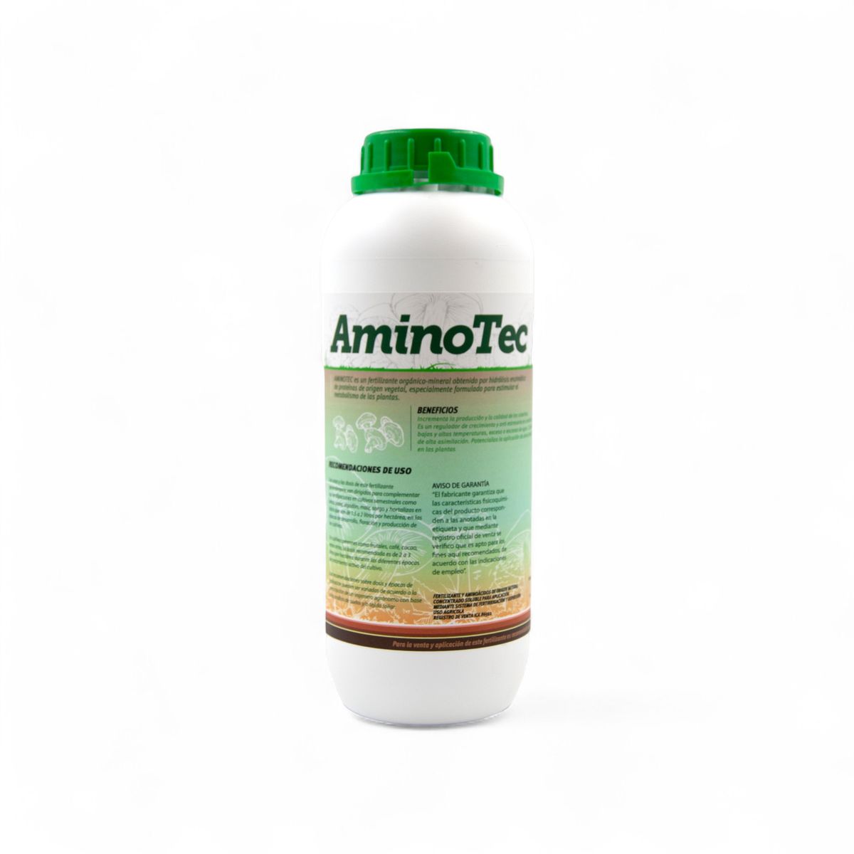 NUTERRAL - Fertilizante Liquido Orgánico Mineral AMINOTEC Aminoácidos 1 Litro Nuterral
