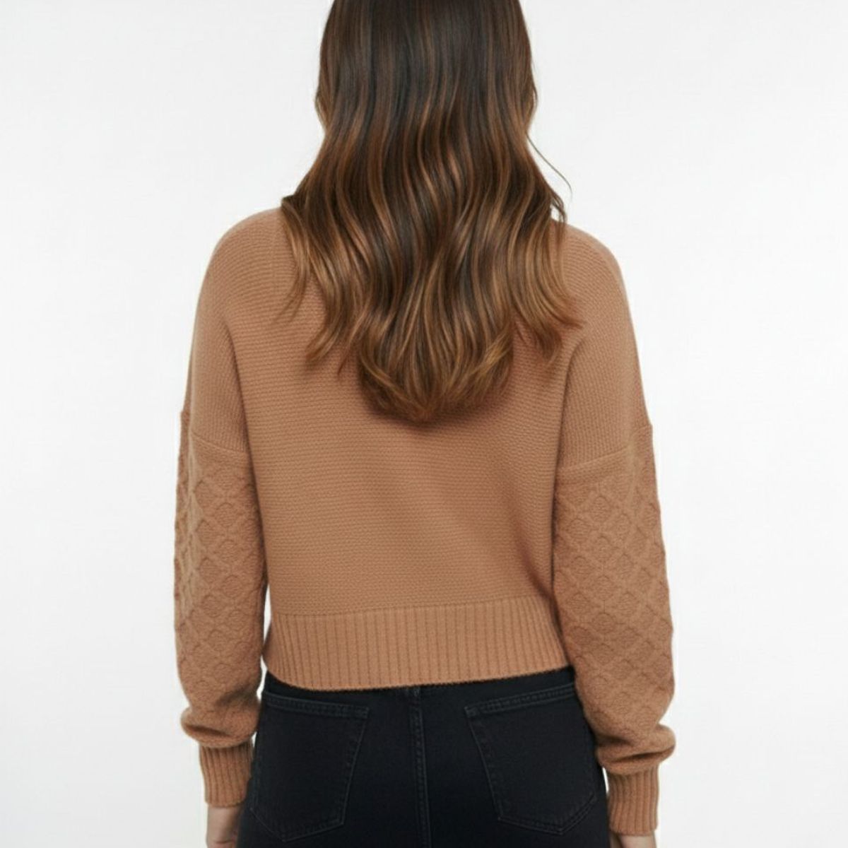 MOLGOA - Suéter para Mujer Cuello Alto -The  Petra