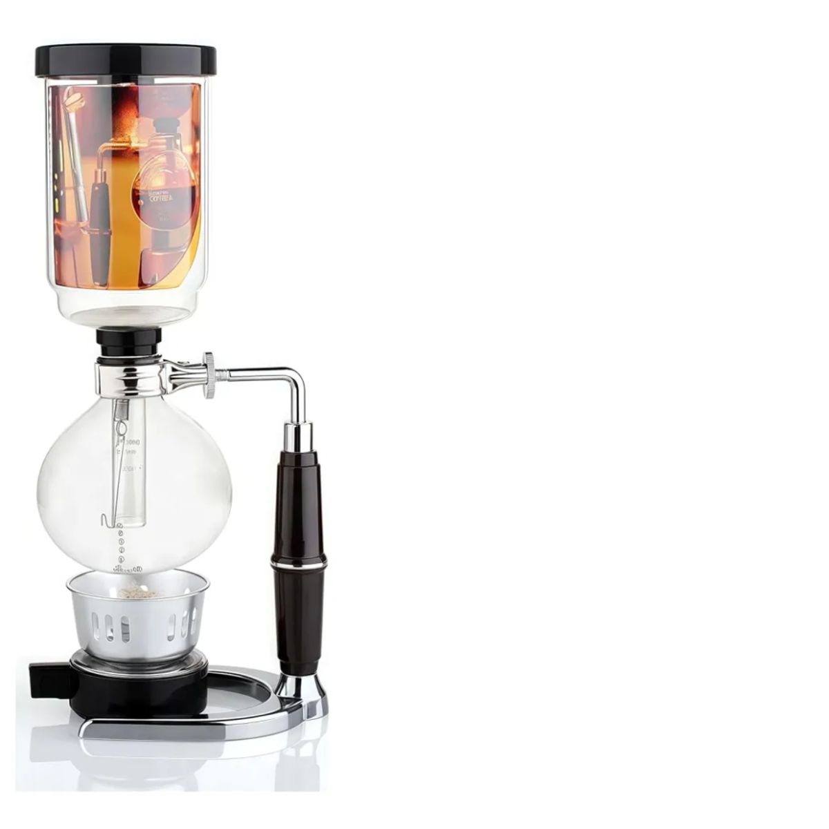 TECNOHOGAR JS - Cafetera Sifón Japones De Vidrio De Borasilicato 5 Tazas