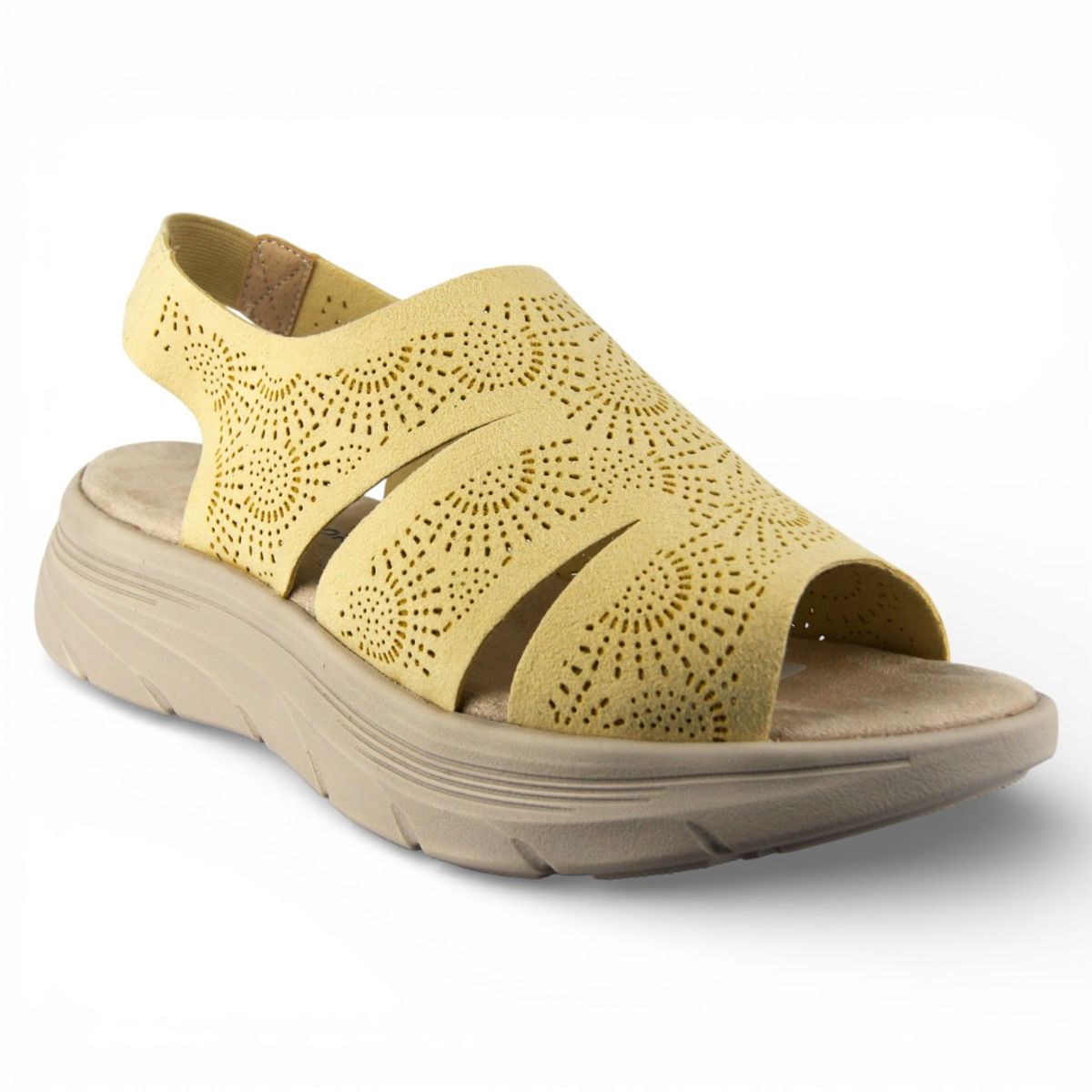 KANNA AND CO - Price Shoes Sandalia Casual Mujer 622EF-9905AMARILLO.