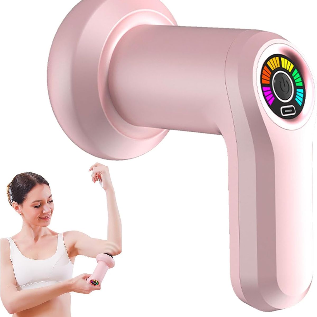 HOME - MASAJEADOR MOLDEADOR RELAJANTE SHIATSU RECARGABLE  5 ACCESORIOS