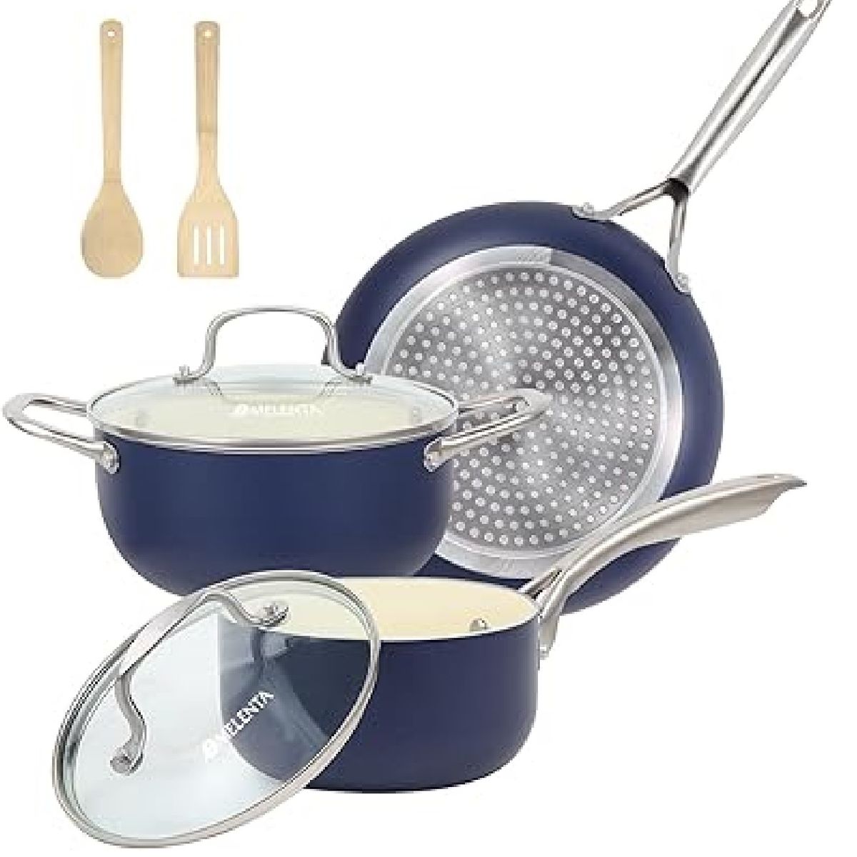 GENERICO - Juego De Ollas En Ceramica 7 Piezas