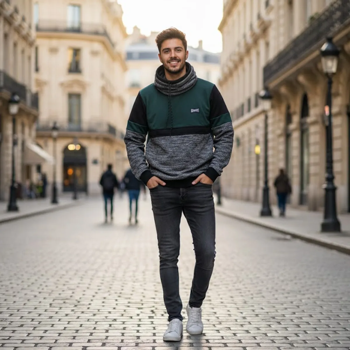THE CLOTHING COMPANY - Chaqueta Hombre Algodon Buso Buzo Cuello Alto