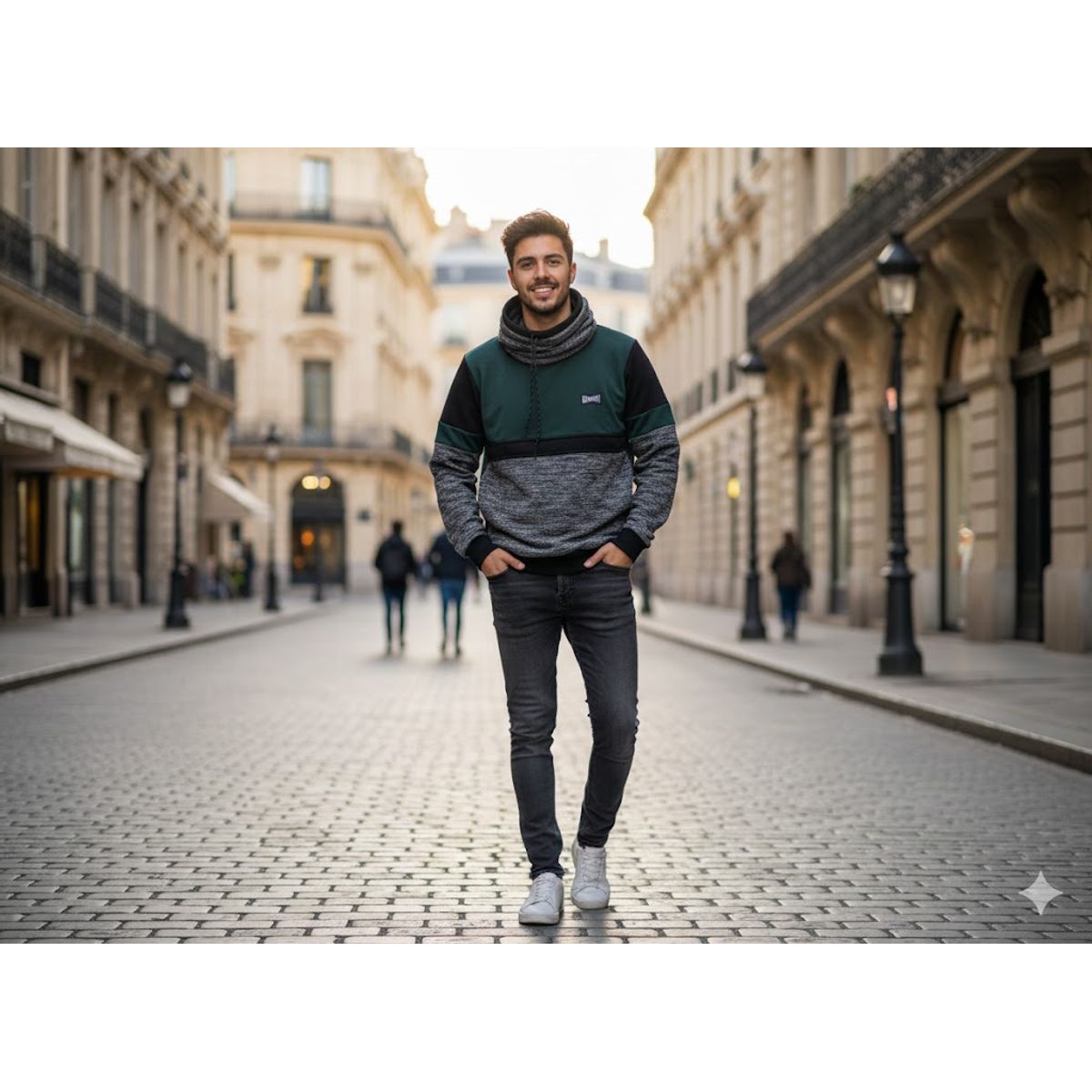 THE CLOTHING COMPANY - Chaqueta Hombre Algodon Buso Buzo Cuello Alto