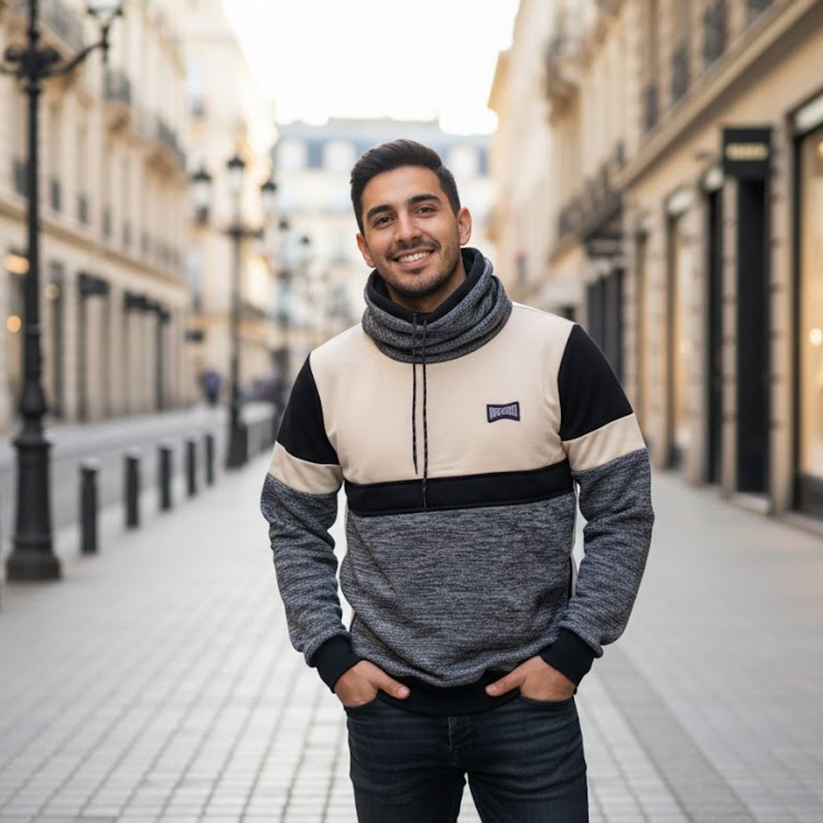 THE CLOTHING COMPANY - Chaqueta Hombre Algodon Buso Buzo Cuello Alto