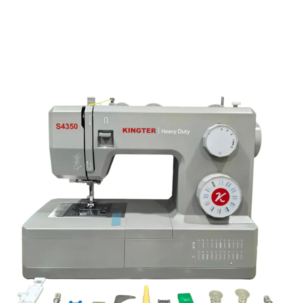 KINGTER - Máquina de coser Kingter Heavy Duty Potente 24 Puntadas Gris 110v