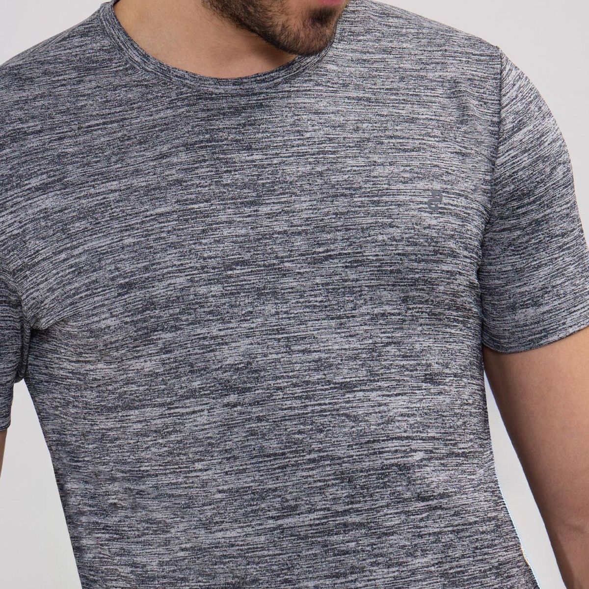 PATPRIMO - Camiseta Manga Corta Cuello Redondo Jaspe  Para Hombre Gris Patprimo