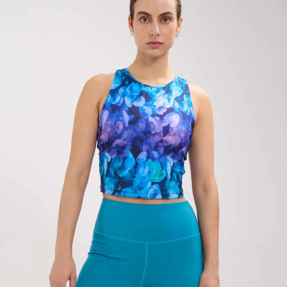PATPRIMO - Camiseta  Silueta Corta Estampada  Para Mujer Morado Patprimo