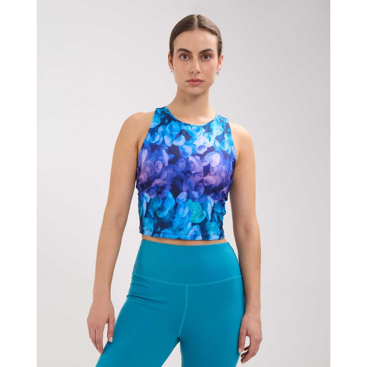 PATPRIMO - Camiseta  Silueta Corta Estampada  Para Mujer Morado Patprimo