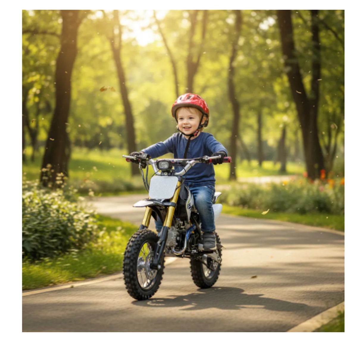 INFANTILES CAJUROMIX - Moto Cross 110cc 4 Tiempos 60 Km/h De Adrenalina Negro