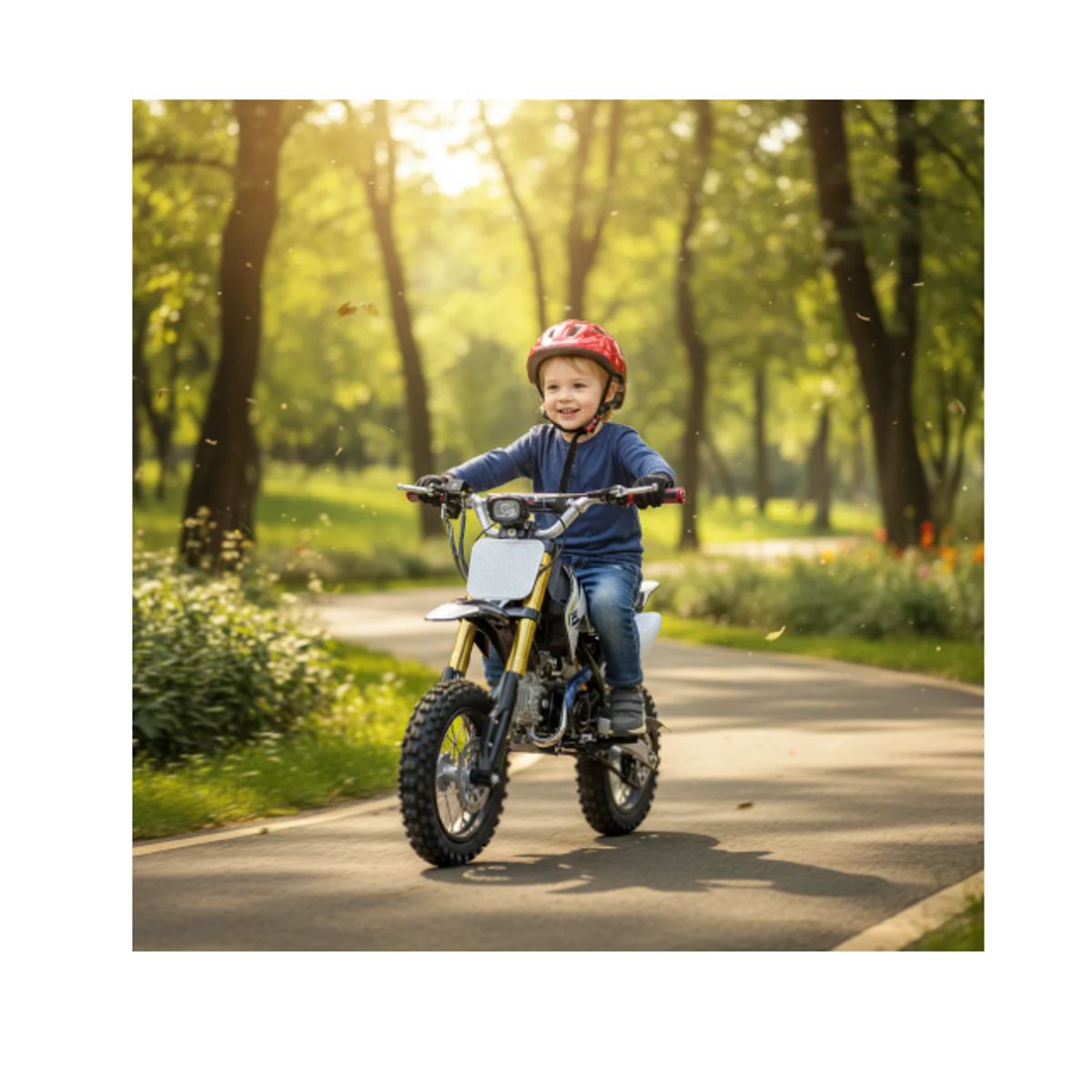 INFANTILES CAJUROMIX - Moto Cross 110cc 4 Tiempos 60 Km/h De Adrenalina Negro