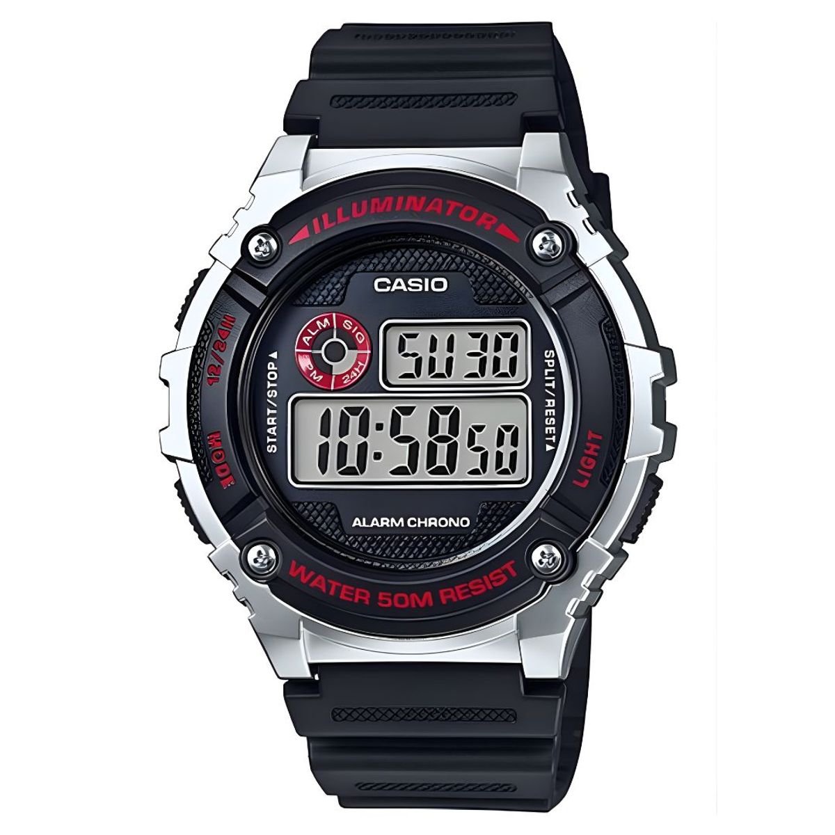 CASIO - Reloj Casio Referencia W-216H-1C Diseño Deportivo