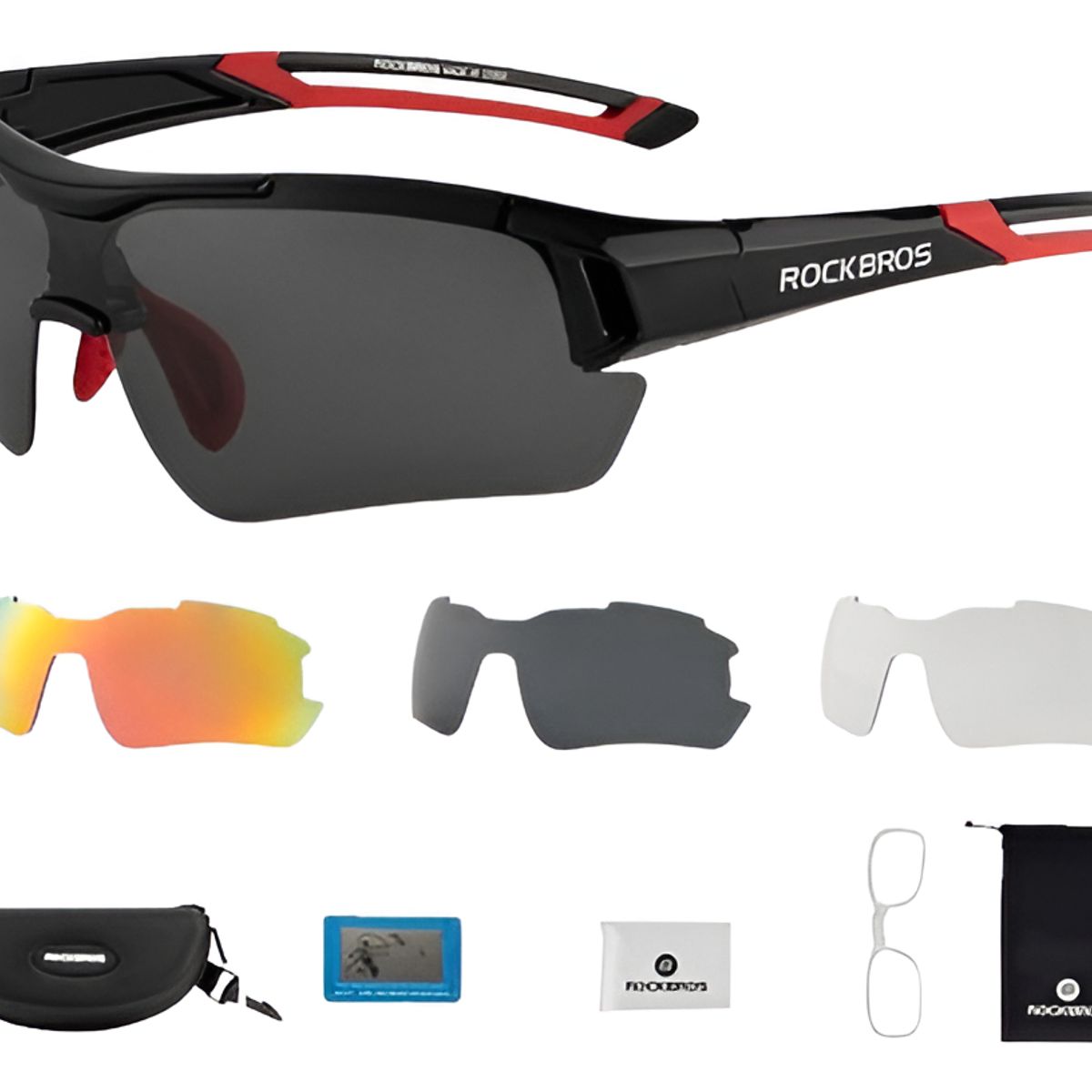 ROCKBROS - Gafas Rockbros Ciclismo Deportivas 3 Lentes Filtro Uv 400