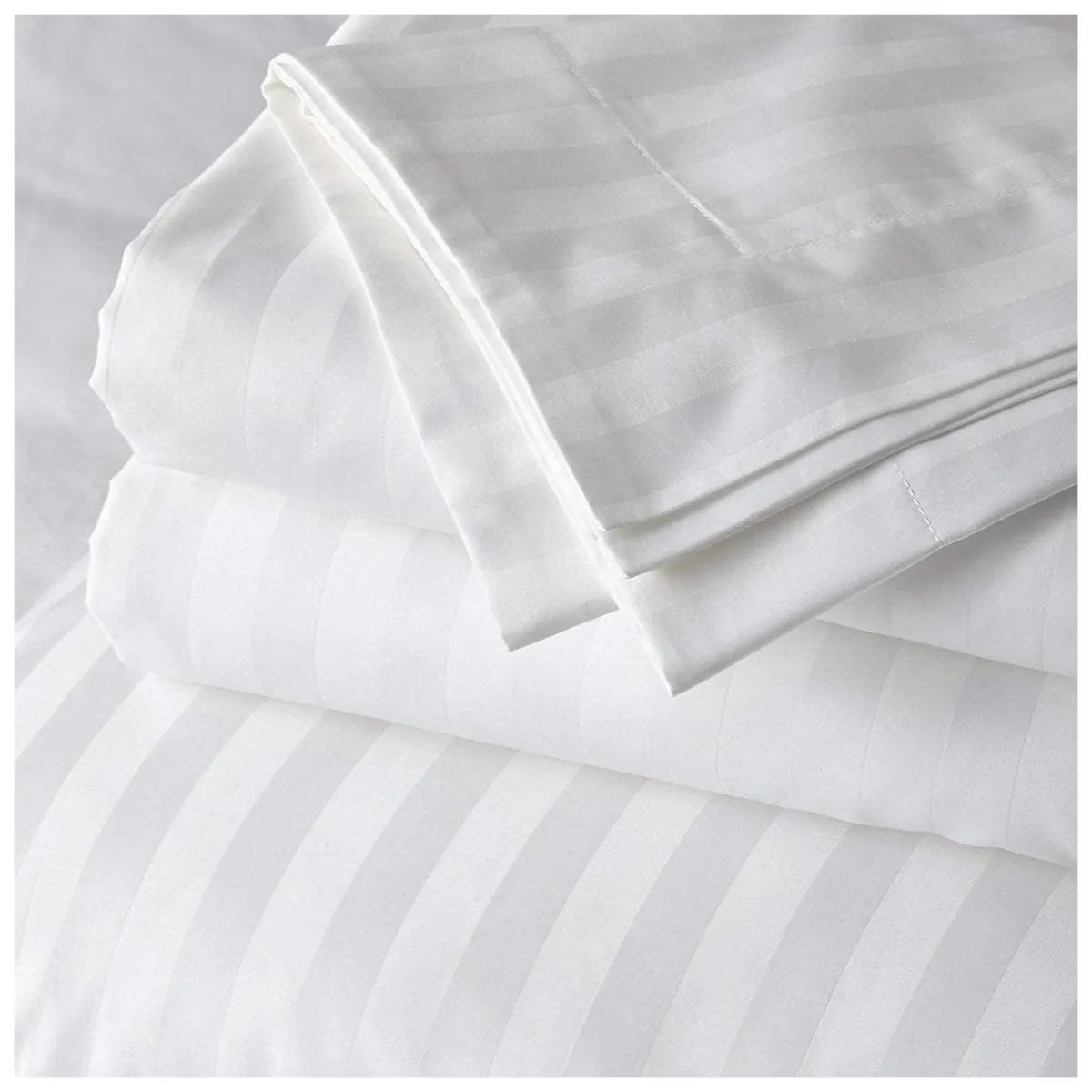 HAPPY BEAR - Funda Duvet Polialgodon 250 Hilos Blanco Lineas