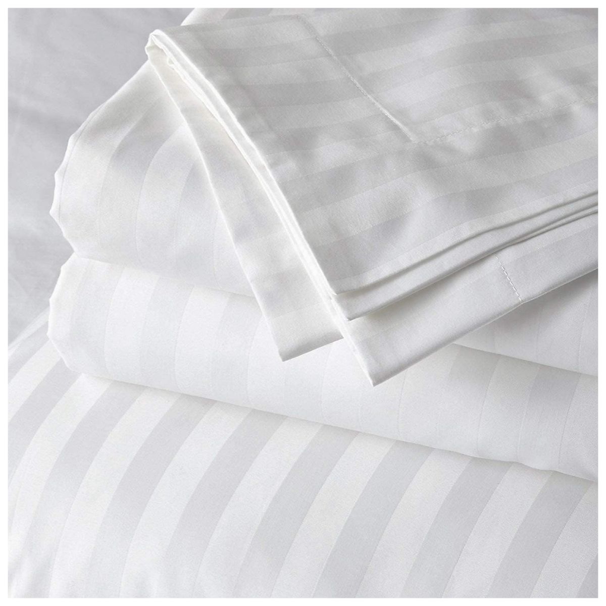 HAPPY BEAR - Funda Duvet Polialgodon 250 Hilos Blanco Lineas