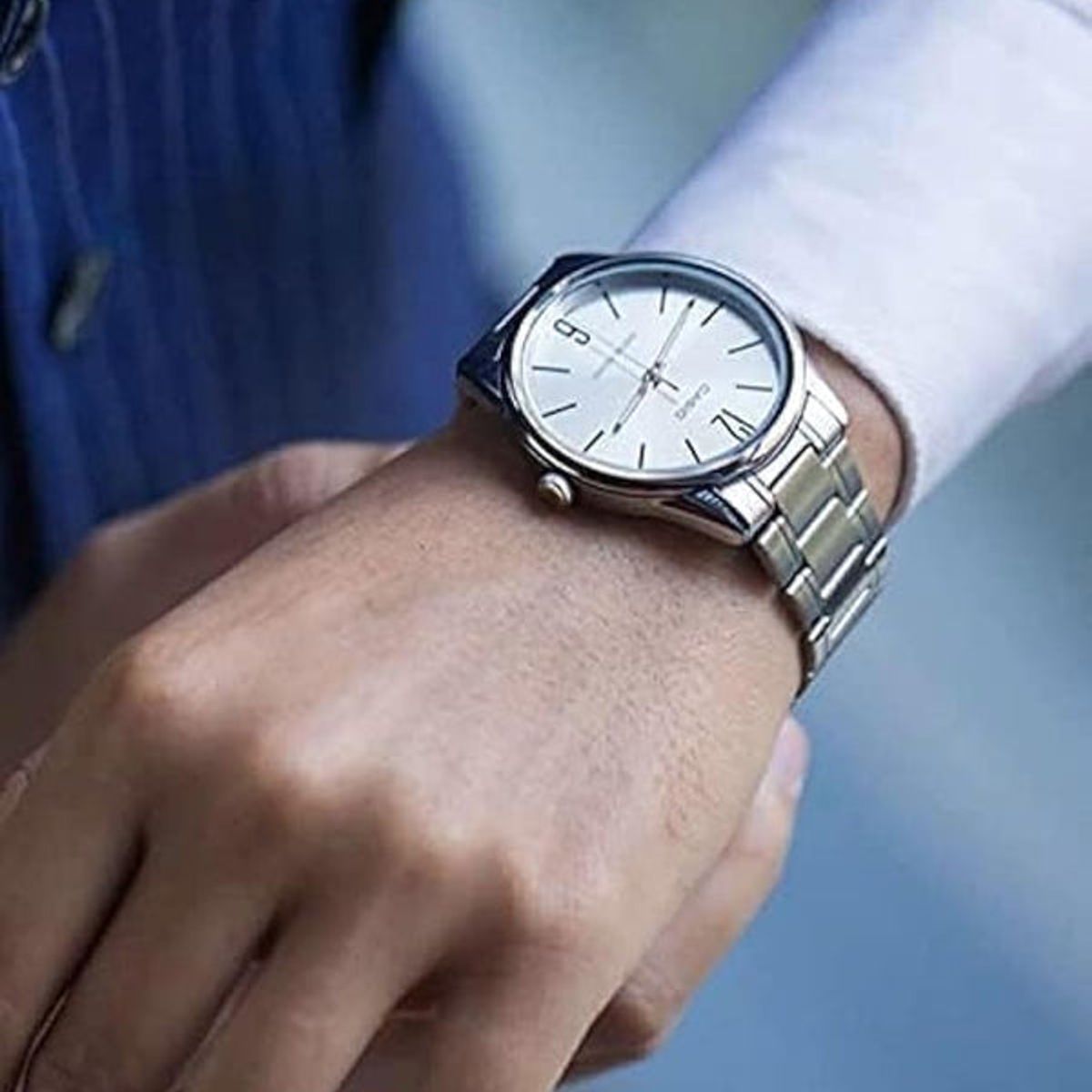 CASIO - RELOJ PARA HOMBRE CASIO MTP-V005D-7BUDF -BLANCO