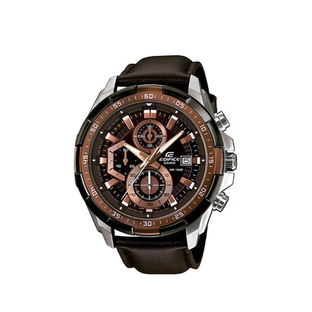 CASIO - RELOJ ANALÓGICO PARA HOMBRE CASIO EDIFICE EFR-539L-5AVUDF - MARRÓN