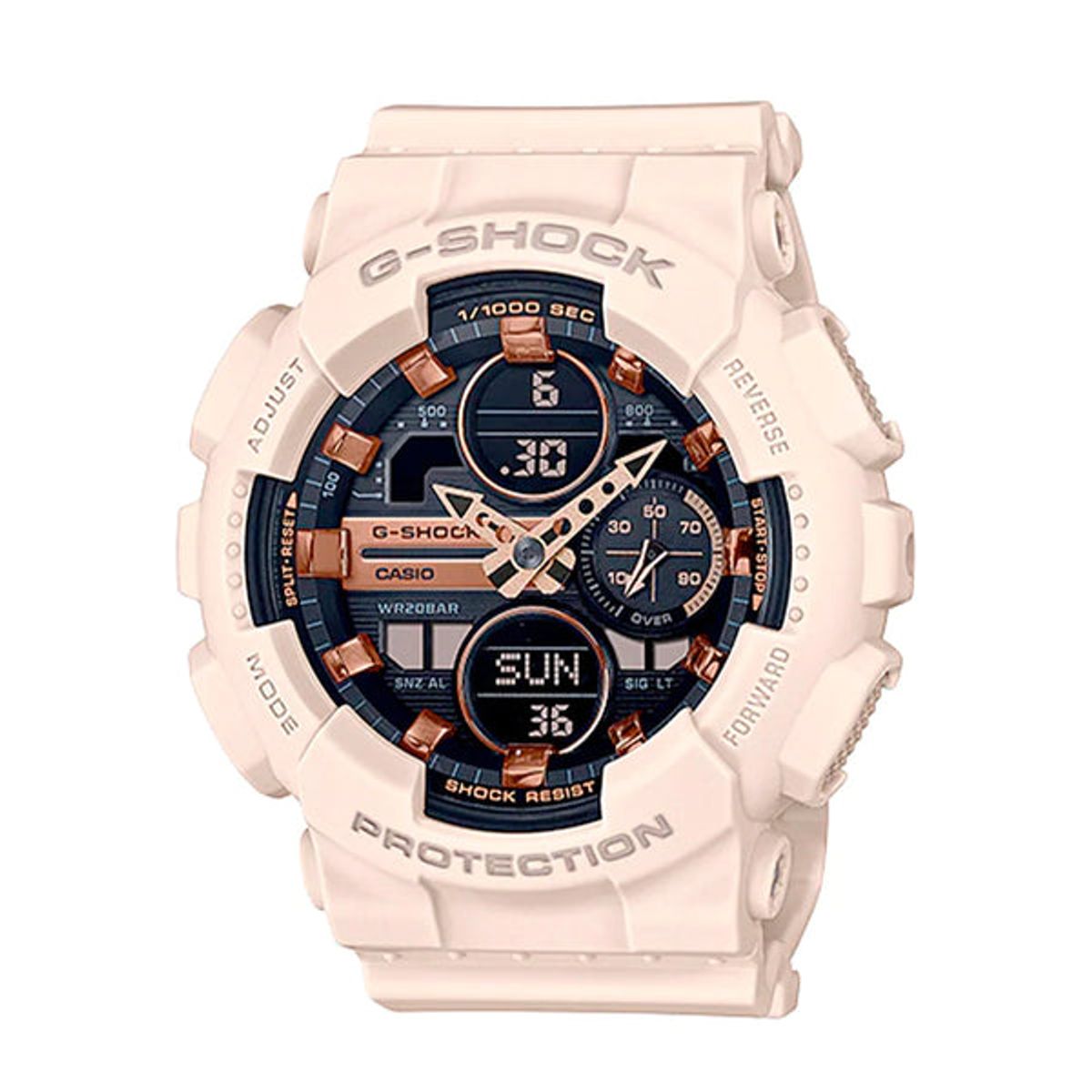 G-SHOCK - RELOJ ANÁLOGO DIGITAL PARA MUJER CASIO G-SHOCK GMA-S140M-4ADR - ROSADO