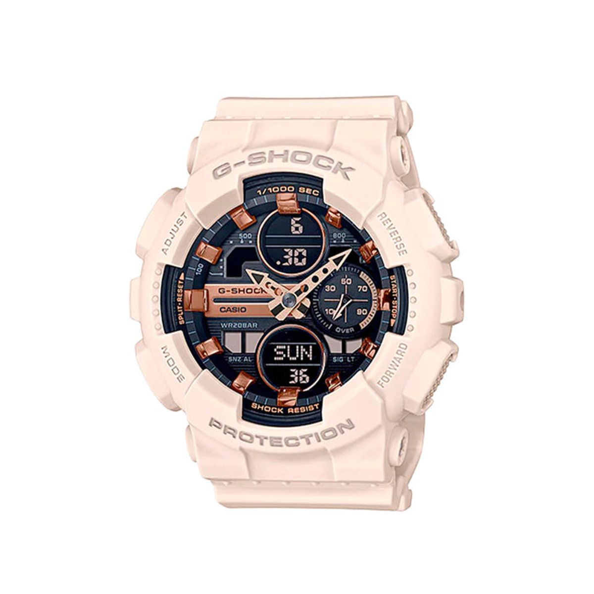 G-SHOCK - RELOJ ANÁLOGO DIGITAL PARA MUJER CASIO G-SHOCK GMA-S140M-4ADR - ROSADO
