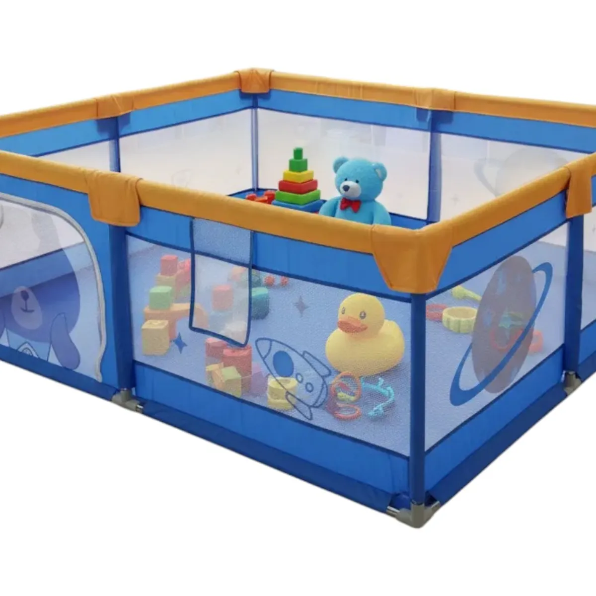 KIDSHOP - Parque Infantil Corral De Juegos Con 50 Pelotas Y Tula SH-1