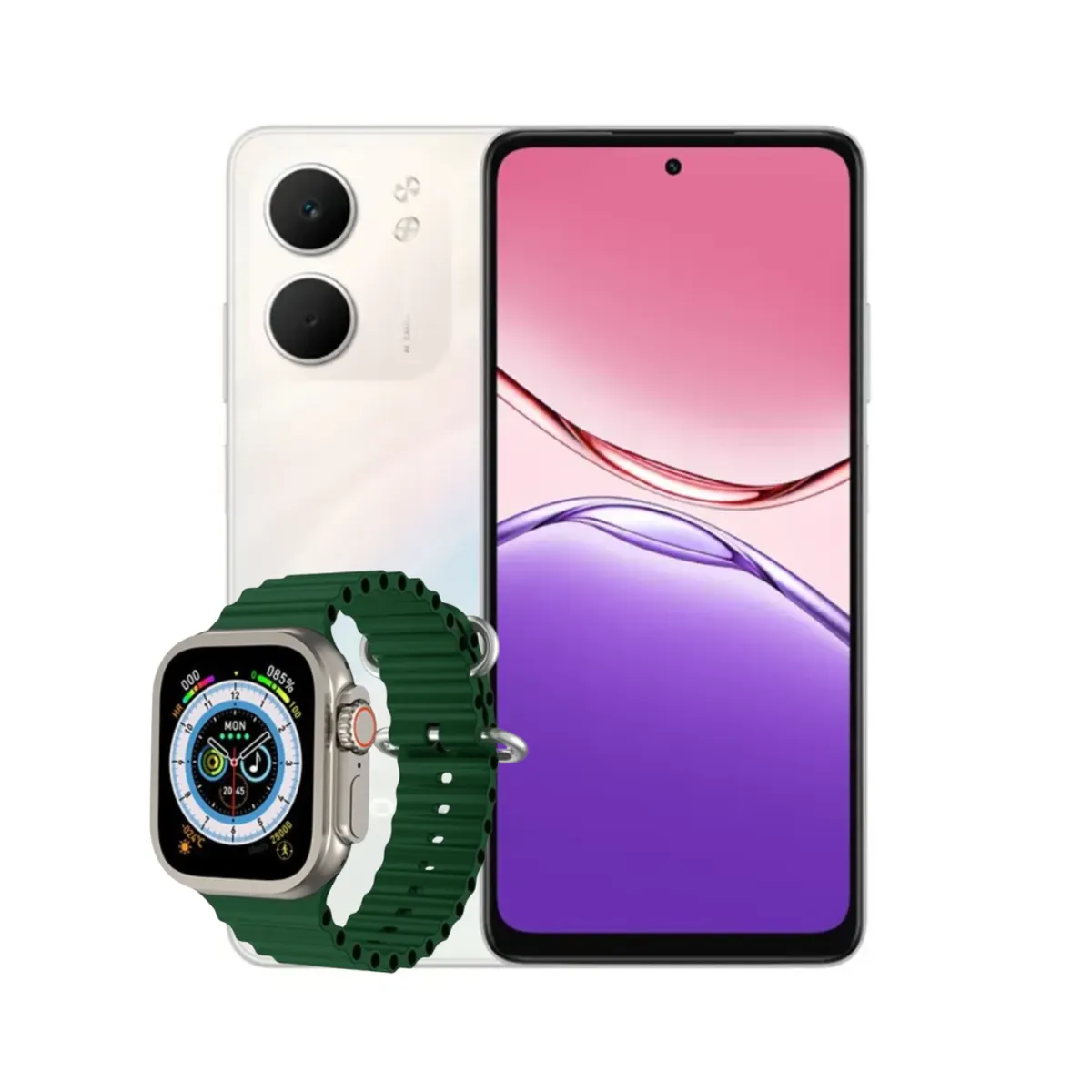 OPPO - Celular Oppo A5X 4GB Ram 128GB Blanco + Smatwatch Mobula H8 Ultra