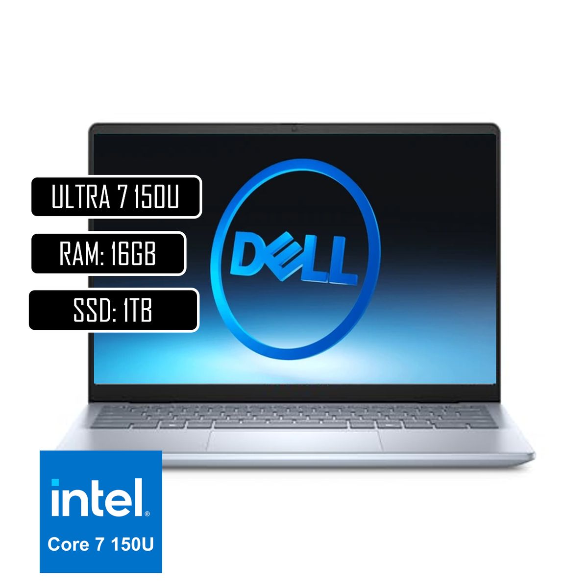 DELL - PORTATIL DELL INSPIRON 14 - INTEL CORE ULTRA 7 150U - 16GB DDR5 - 1TB SSD - 14" FHD - WIN11 PRO