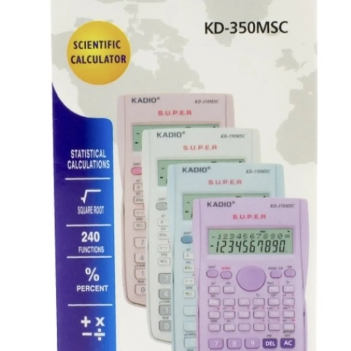 KADIO - Calculadora Kadio Científica Kd-350msc Lila