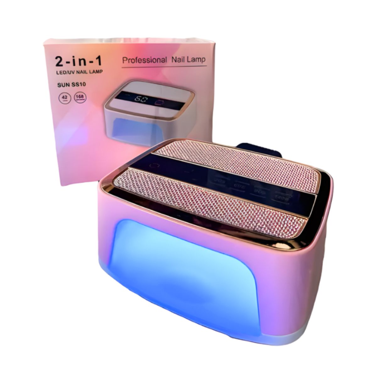 GENERICO - Lámpara LED UV Inteligente 168W Manicure Profesional 42 Luces