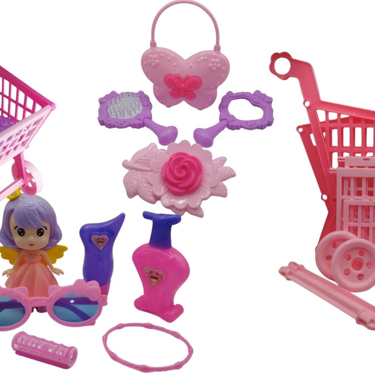 MAZUGI - Set De Belleza Infantil Con Carrito 22 Piezas Juguete Niñas