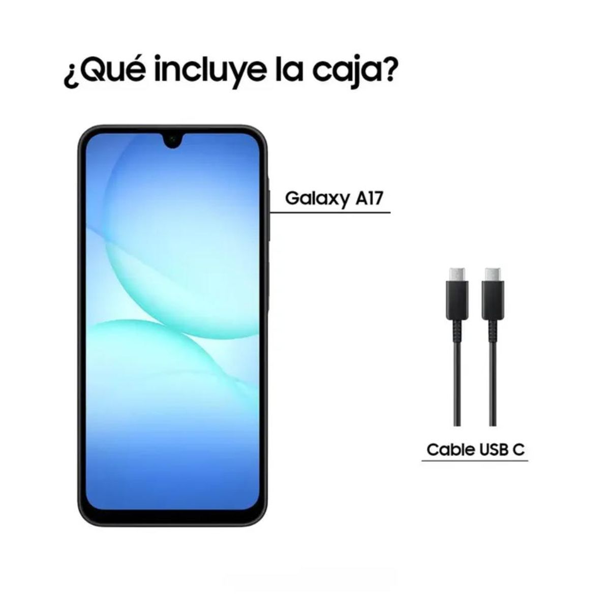 SAMSUNG - Celular SAMSUNG Galaxy A17 256GB LTE 4G Negro