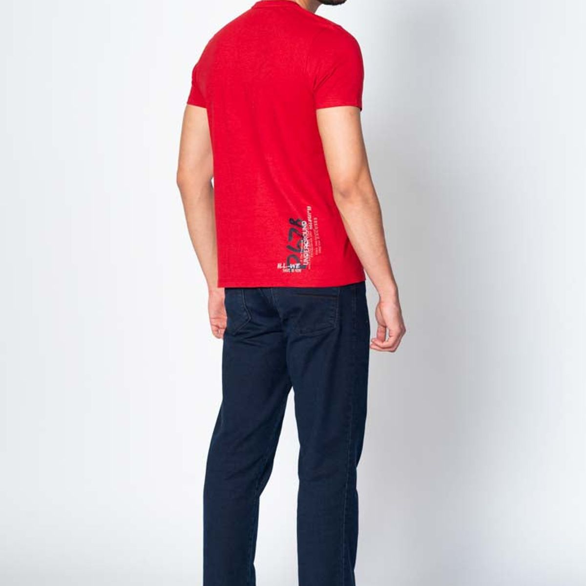 LEC LEE - Camiseta para Hombre Manga Corta Lec Lee XLRojo
