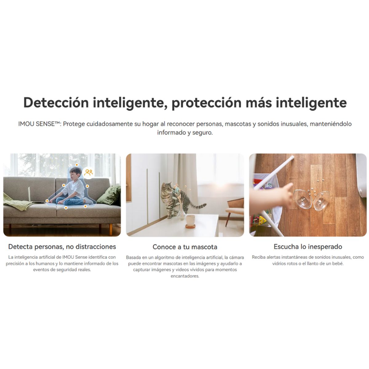 IMOU - Cámara Imou Ranger 2 Pro 3MP 2K WiFi 360° Inteligente Seguimiento Humano Alarma IPC-S2EN-3R1S