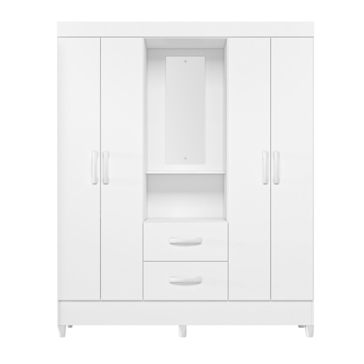 ZER - ARMARIO CLOSET MOBI 4 PUERTAS BLANCO MDP 181X98CM