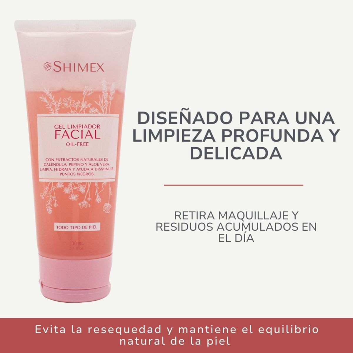 SHIMEX - Gel limpiador facial Shimex x 100 ml