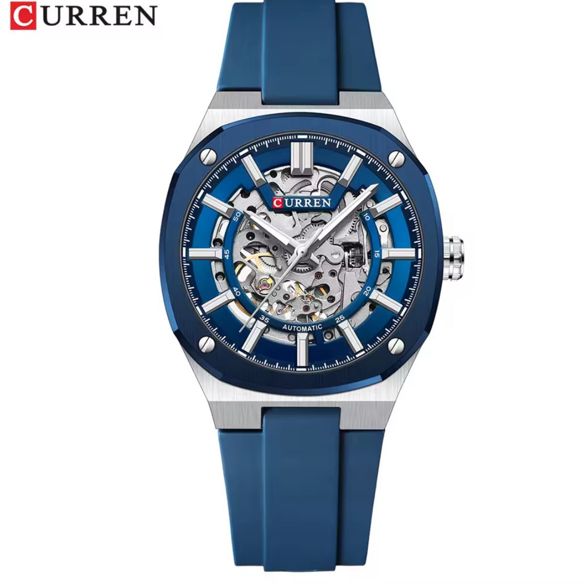 Curren - Reloj CURREN 8485 Automatico Diseño Elegante Azul