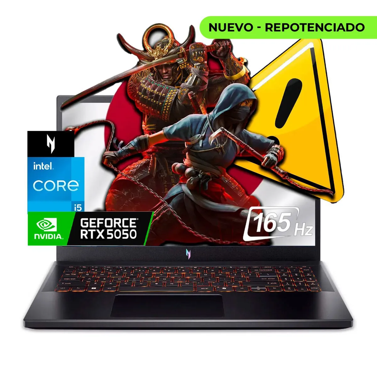 ACER - PORTATIL GAMER ACER NITRO V15 CORE I5 13420H 48/512 RTX 5050 8 GB 15,6 FHD 165 HZ