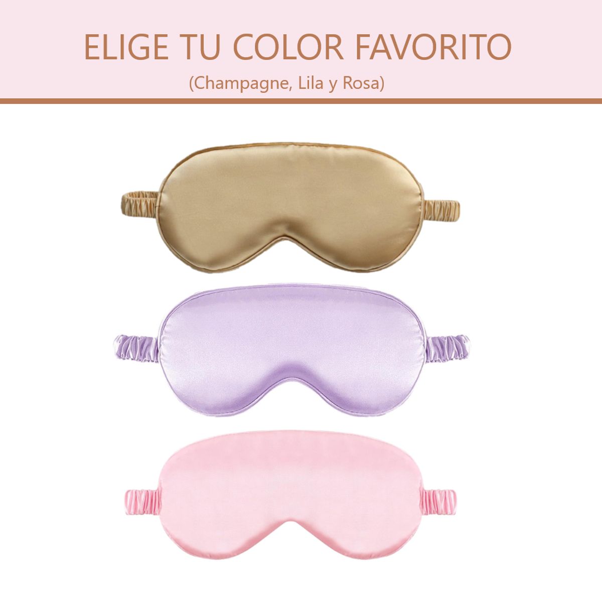 GENERICO - Antifaz De Seda Tapa Ojos Para Descansar Dormir Mascarilla