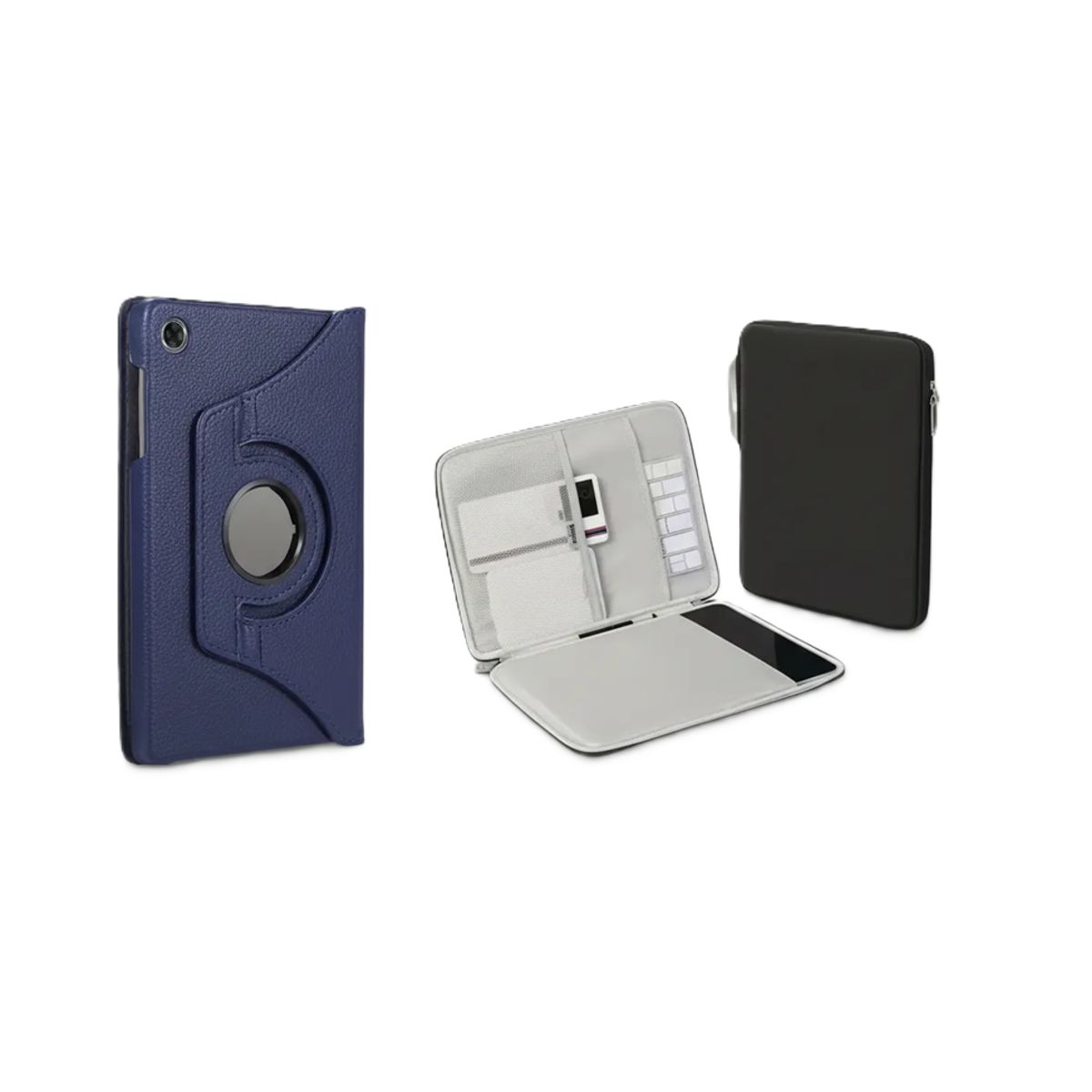 GENERICO - forro funda Estuche Giratorio 360 para Samsung tab a9 plus + funda azul