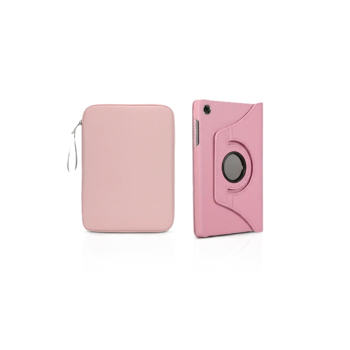 GENERICO - forro funda Estuche Giratorio 360 para Samsung tab s10 fe- s9 fe- s9 + funda rosa