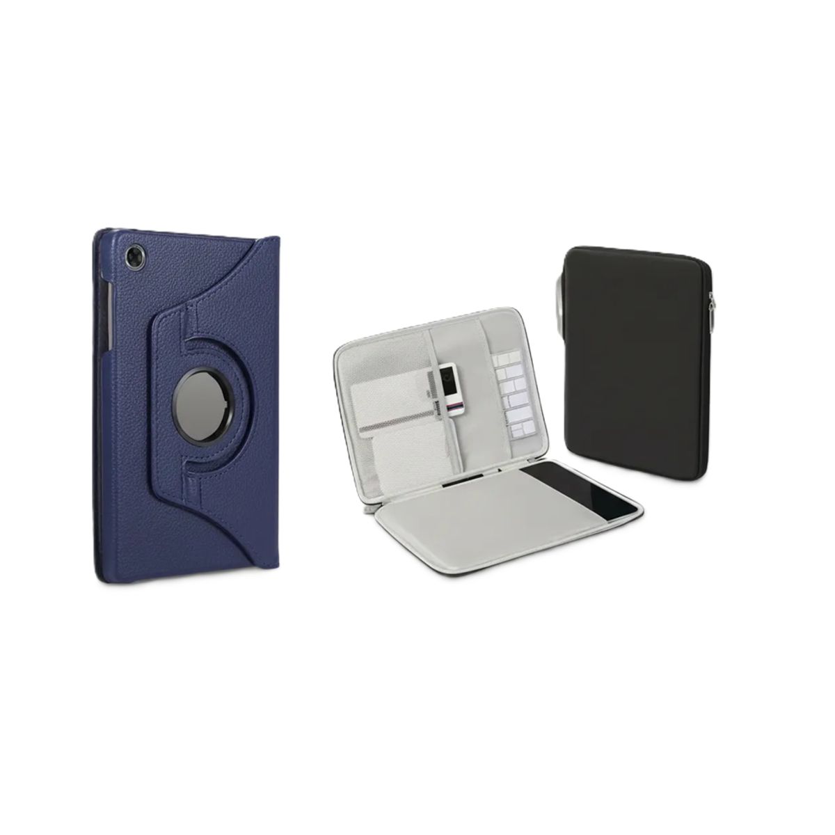 GENERICO - forro funda Estuche Giratorio 360 para Samsung tab s6 lite + funda azul