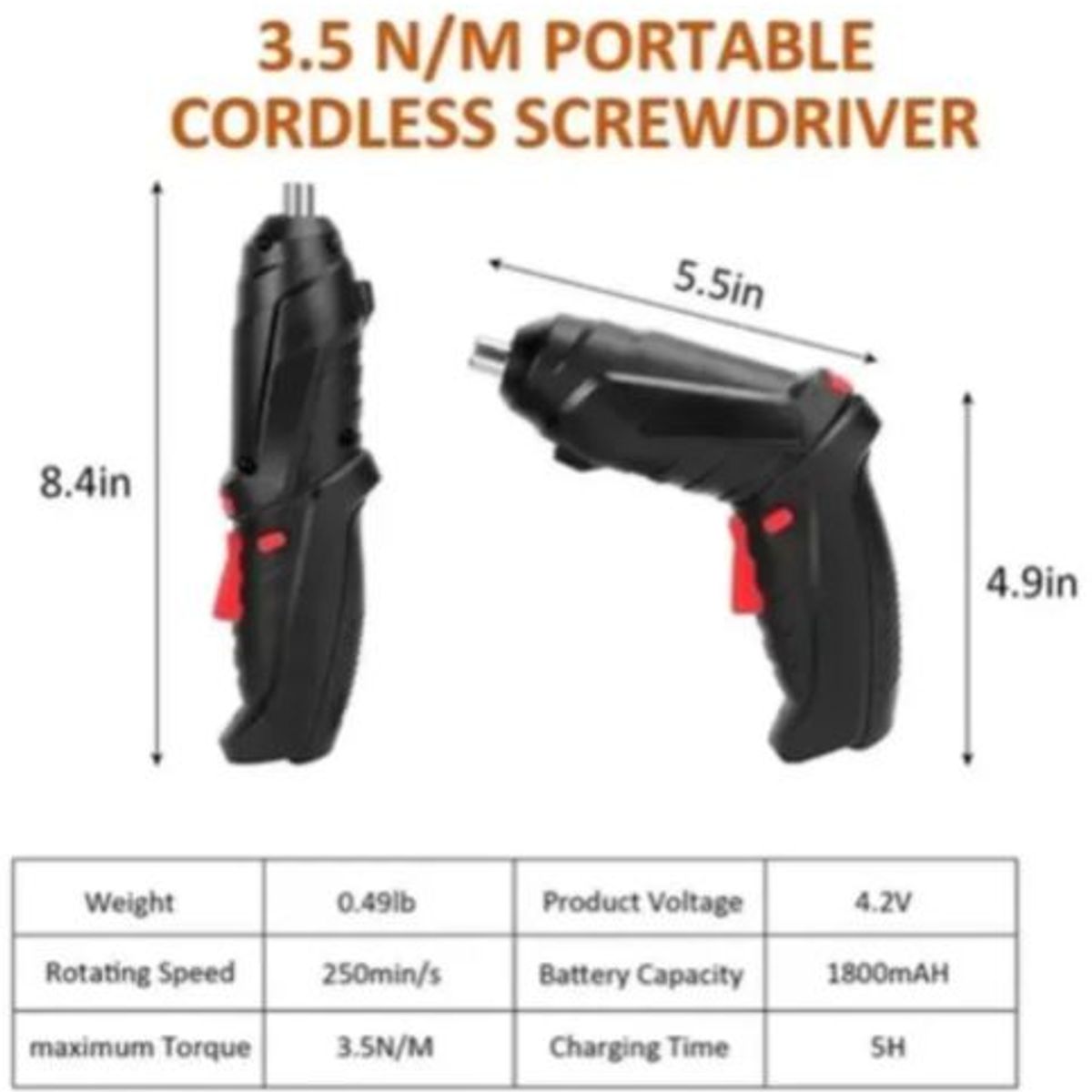 GENERICO - Atornillador Eléctrico inalámbrico + accesorios