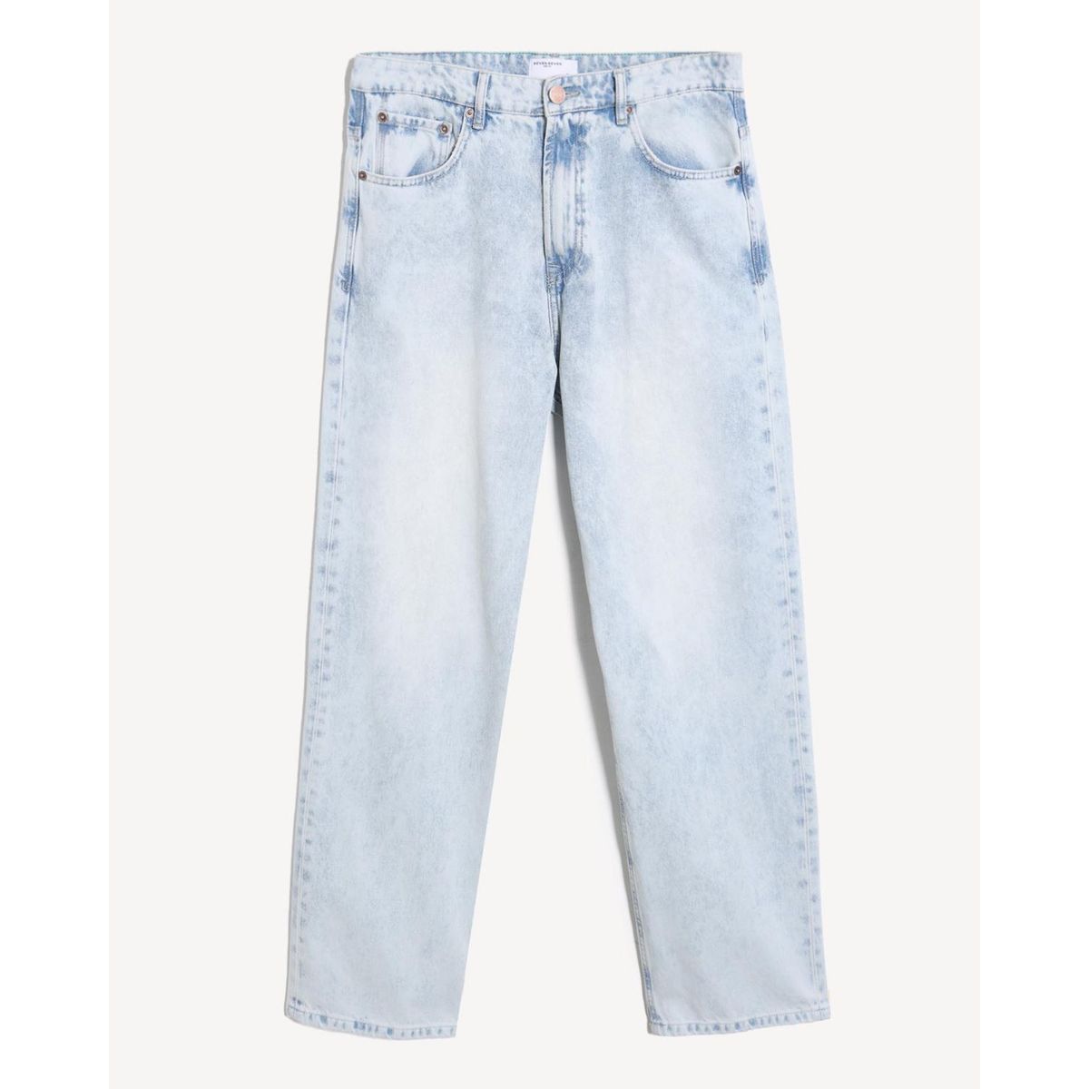 SEVEN SEVEN - Jean Loose Tono Claro  Para Hombre Azul Seven Seven