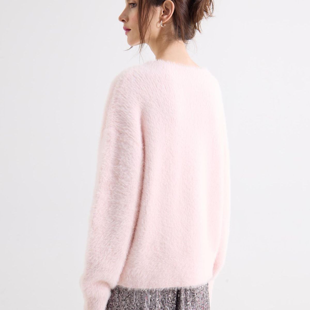 SEVEN SEVEN - Buzo Con Anudado Delantero  Para Mujer Rosa Seven Seven