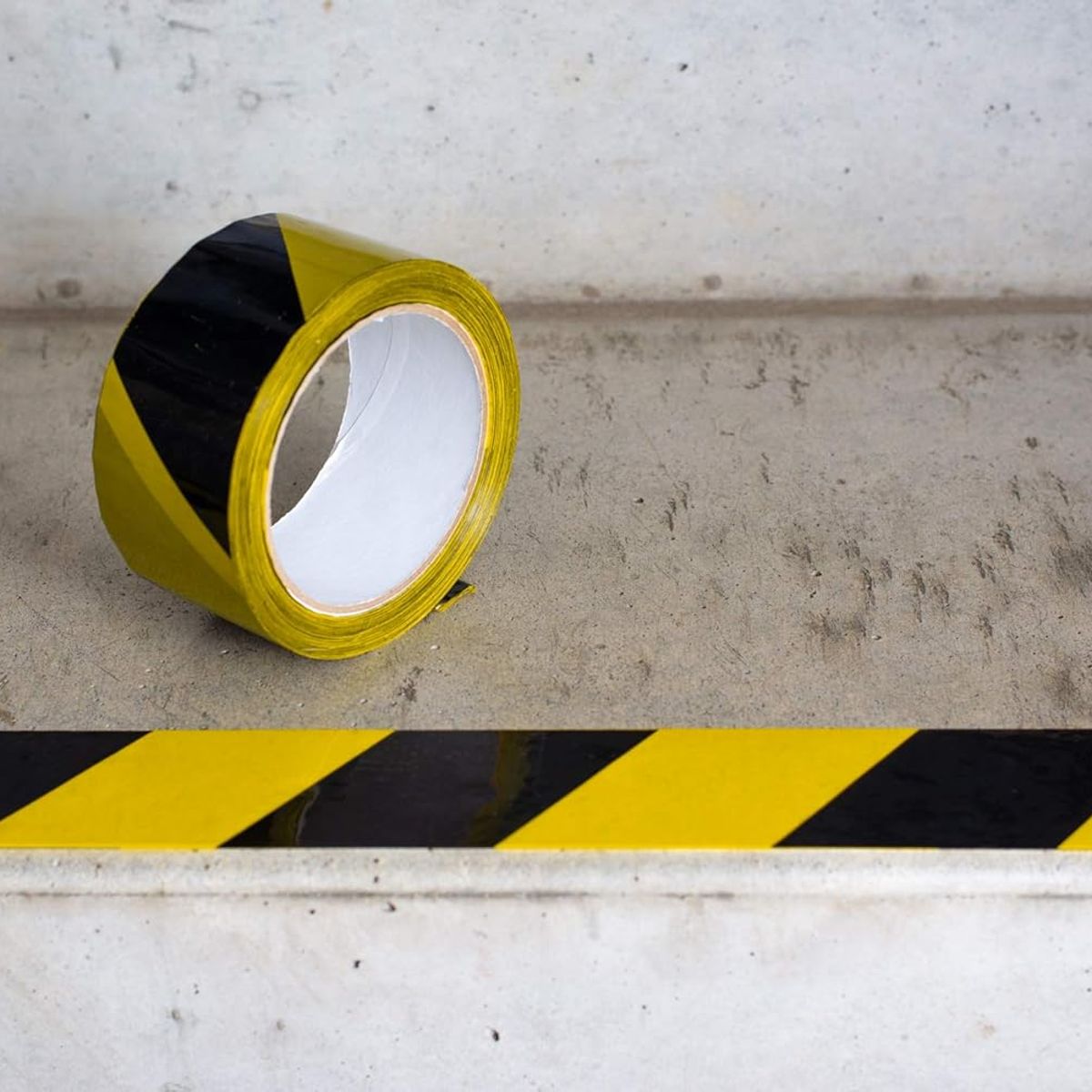 GENERICO - Cinta Señalizacion Amarillo/Negro 50 Mm X 3.3 Mts
