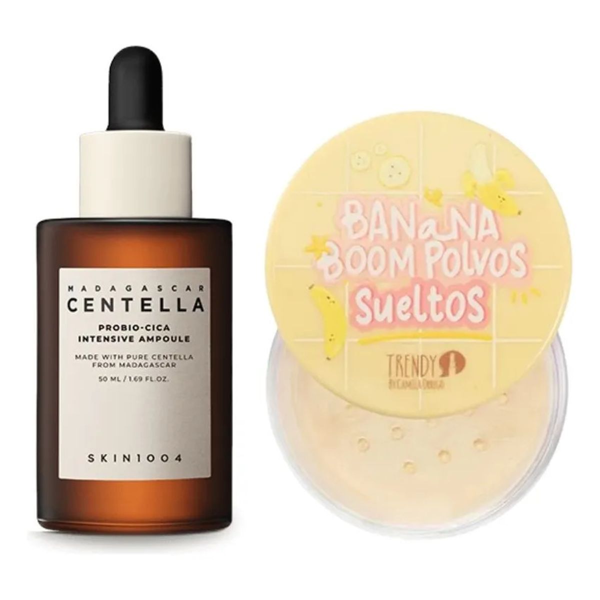 TRENDY - Polvos Sueltos Banana Trendy Serum Centella Matifica Y Calma