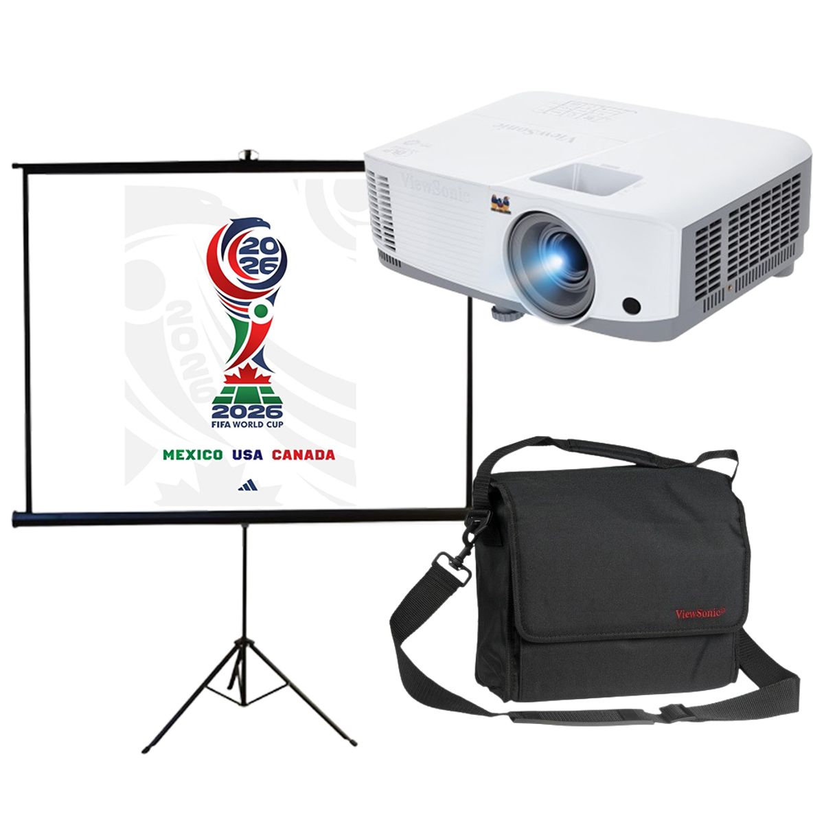 VIEWSONIC - Video Proyector Pa503s 4000 Lúmenes con  Morral Viewsonic y Telon