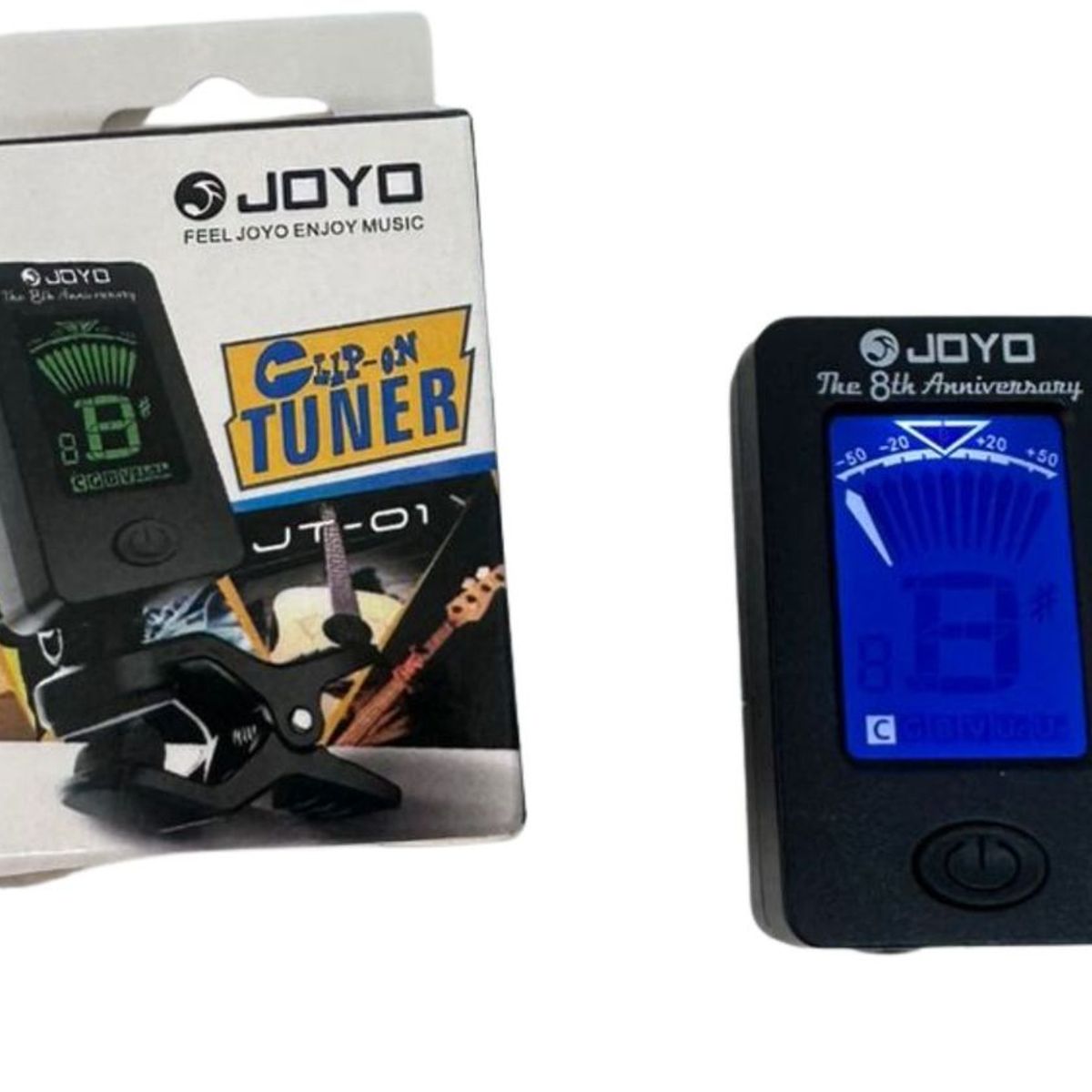 MAZUGI - Afinador de Guitarra Digital Negro Preciso y Portátil Mini