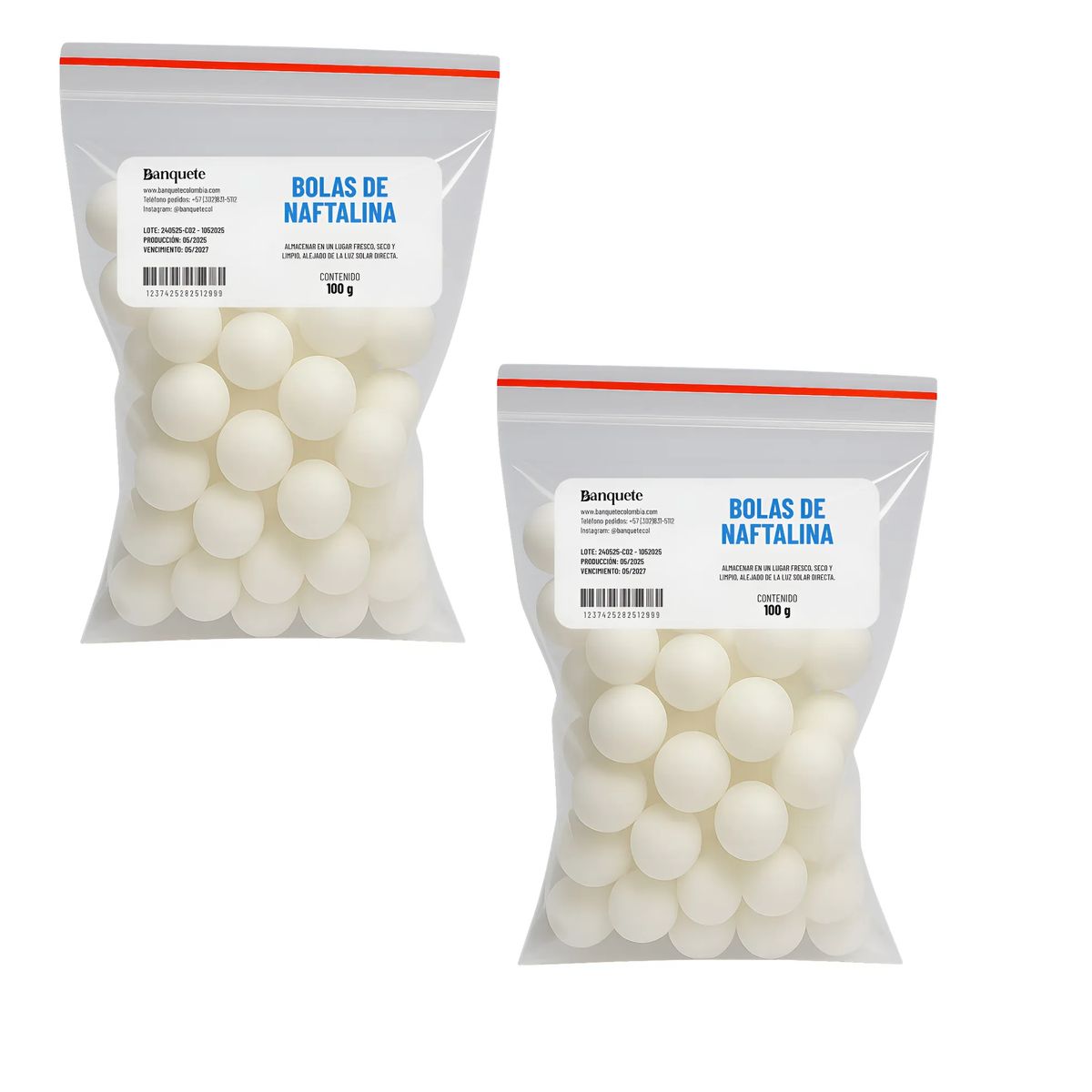 GENERICO - Bolas Naftalina Repelente X200g