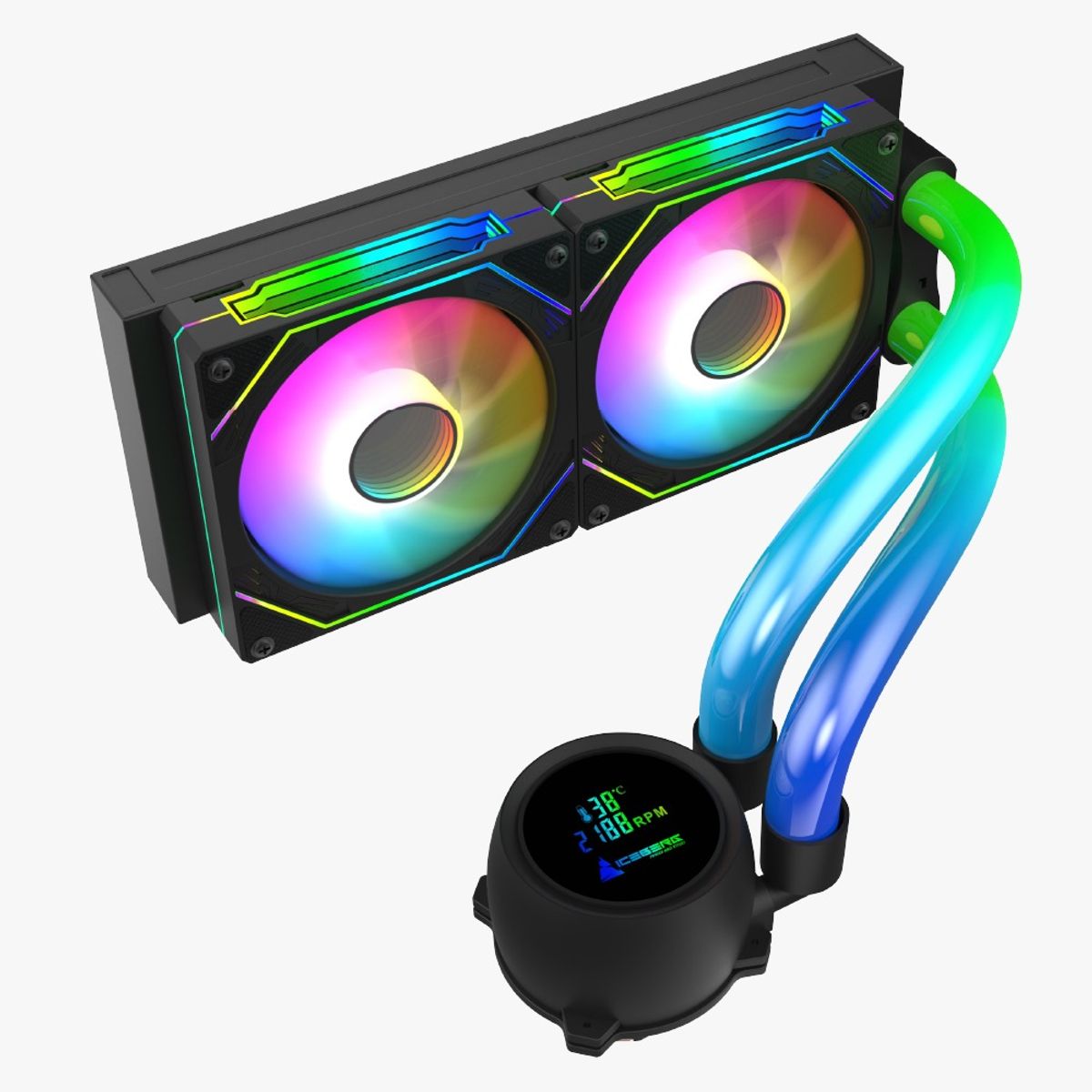AMD - PC Gamer Ryzen 7 5700X / RX 6600 8GB / 16GB RAM / 1TB SSD / REF. LIQUIDA ICEBERG / MONITOR 27" FHD